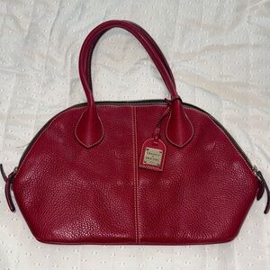 Elegant Red Leather Handbag